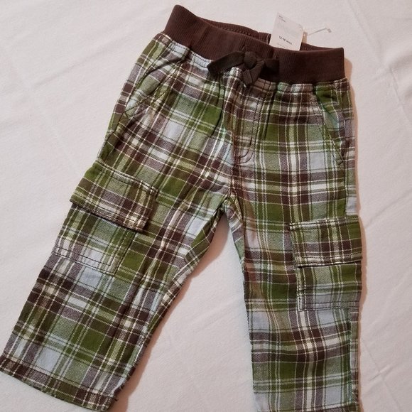 Gymboree Little Milkman Vintage Plaid Pants & Bodysuit set 12-18 month NWT - Picture 4 of 6